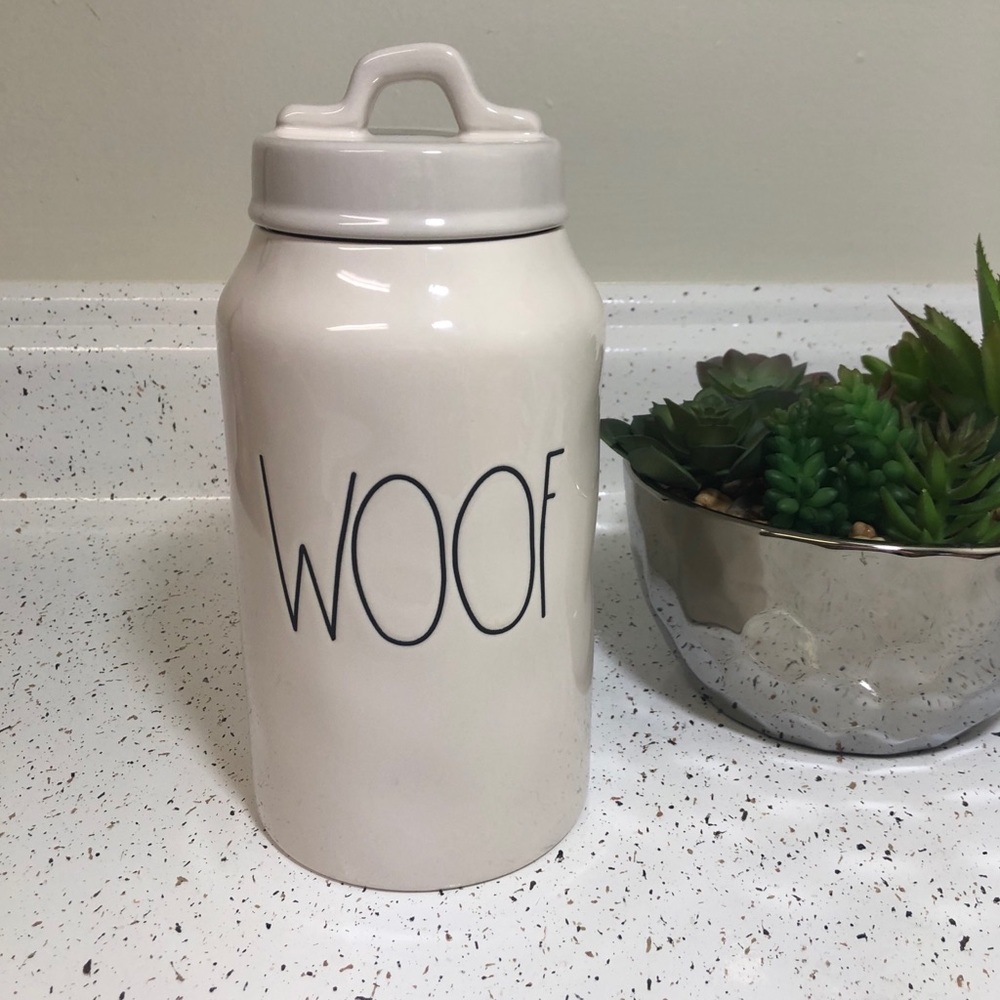 Rae Dunn “Woof” Tall Canister